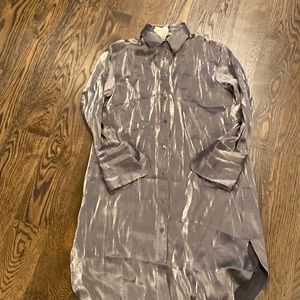 HandM shimmer shirt dress